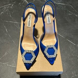 Steve Madden Blue Slingback Heels
